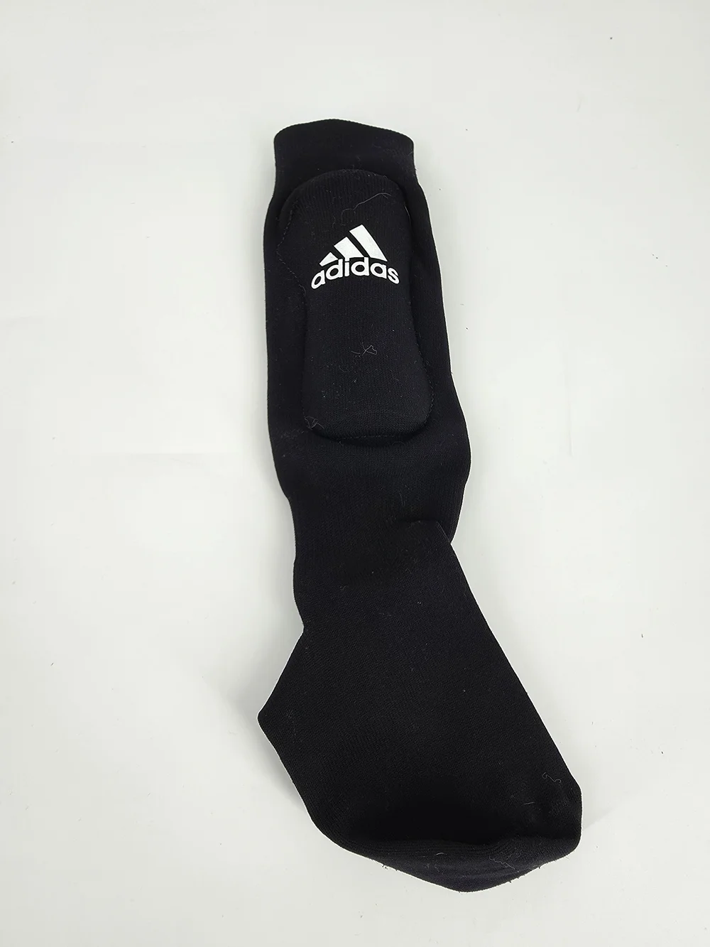 Adidas Youth Soccer Shin Guard Socks Integrated Padded Guard Black